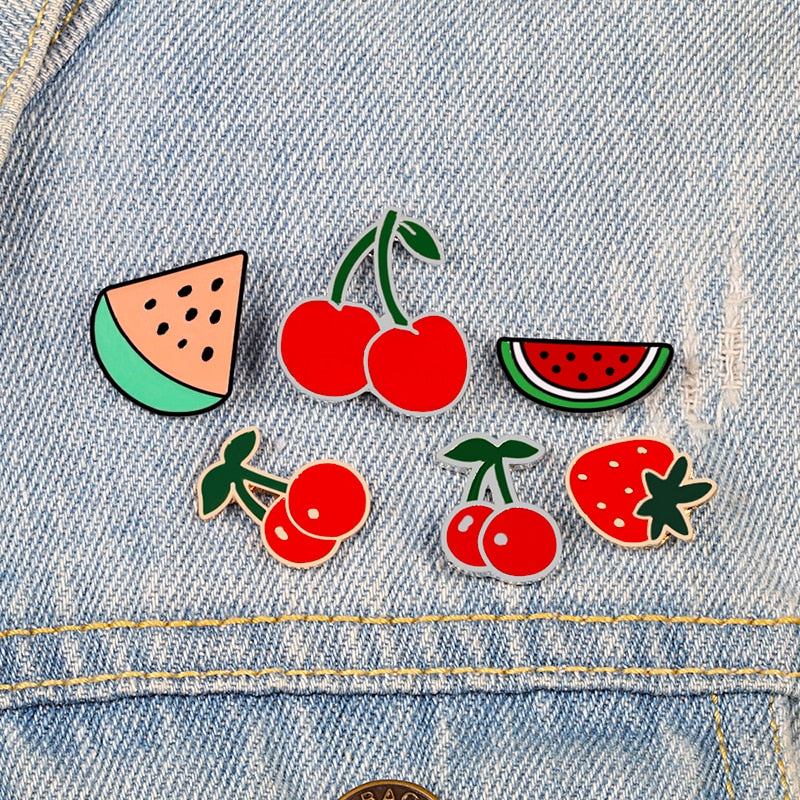 Fine Line Fruit Pins