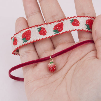 Wild Strawberry Chokers - Sold Individually