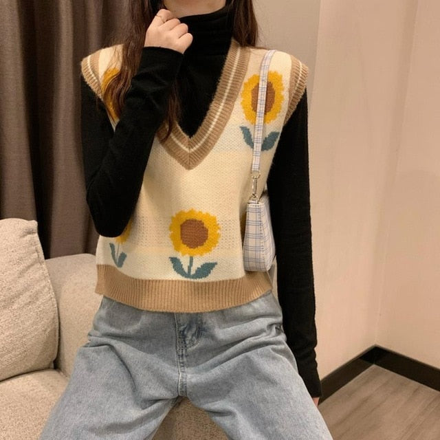 Sunflower Sweater Vest
