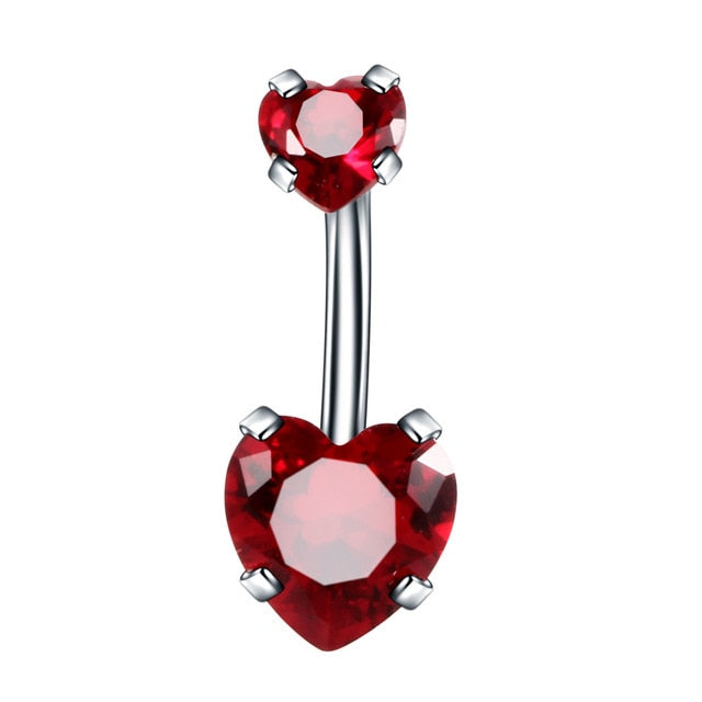 Heart-Shaped Belly Ring