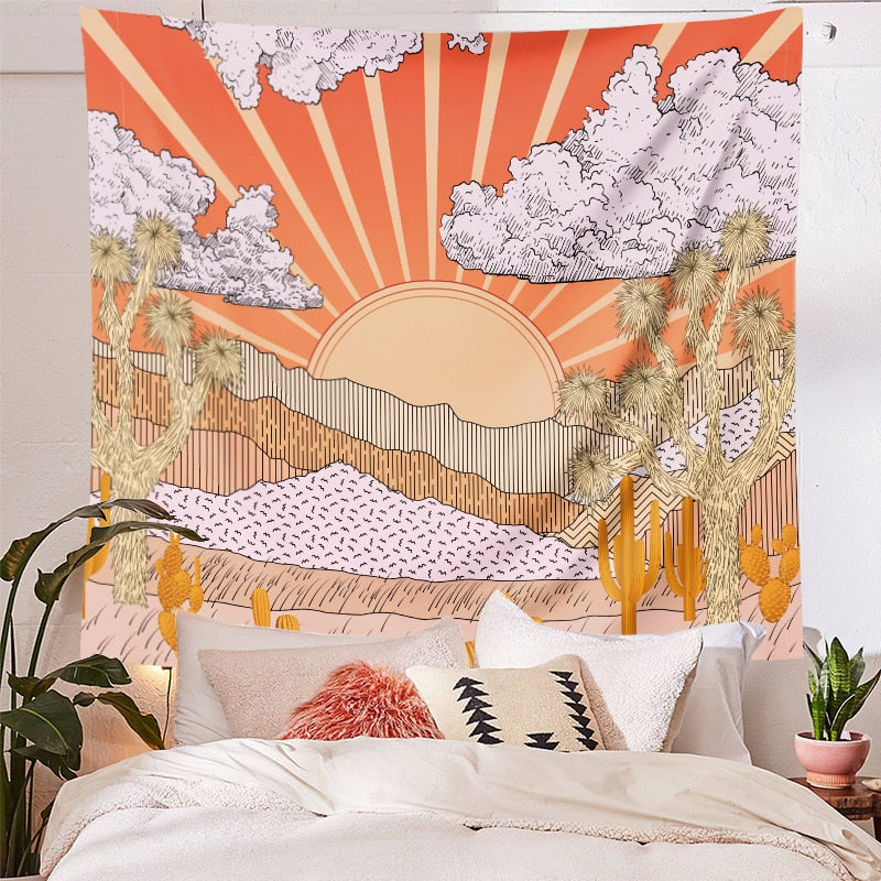 Sun Landscape Tapestry