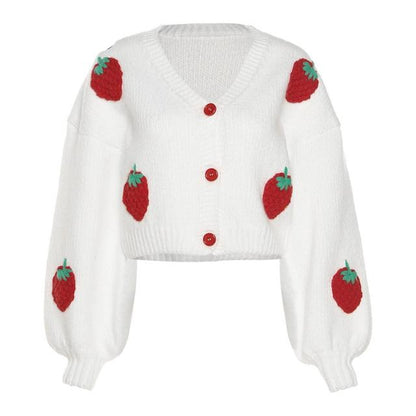 Strawberry Knitted Sweater